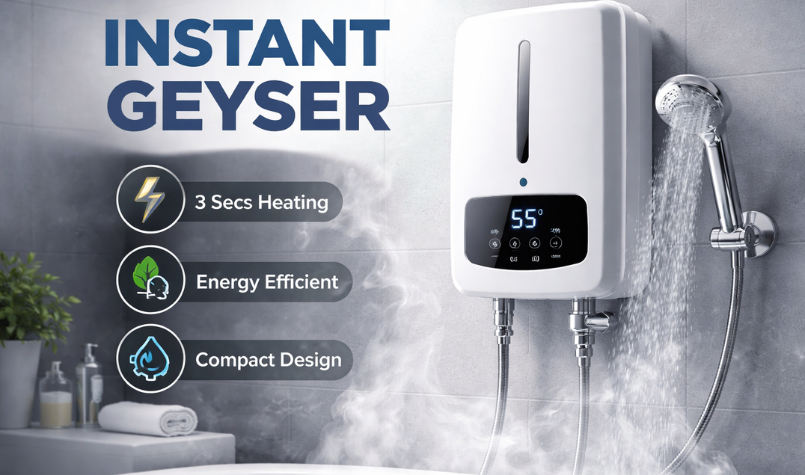 Instant Geyser Capacity, Wattage, and Installation Explained